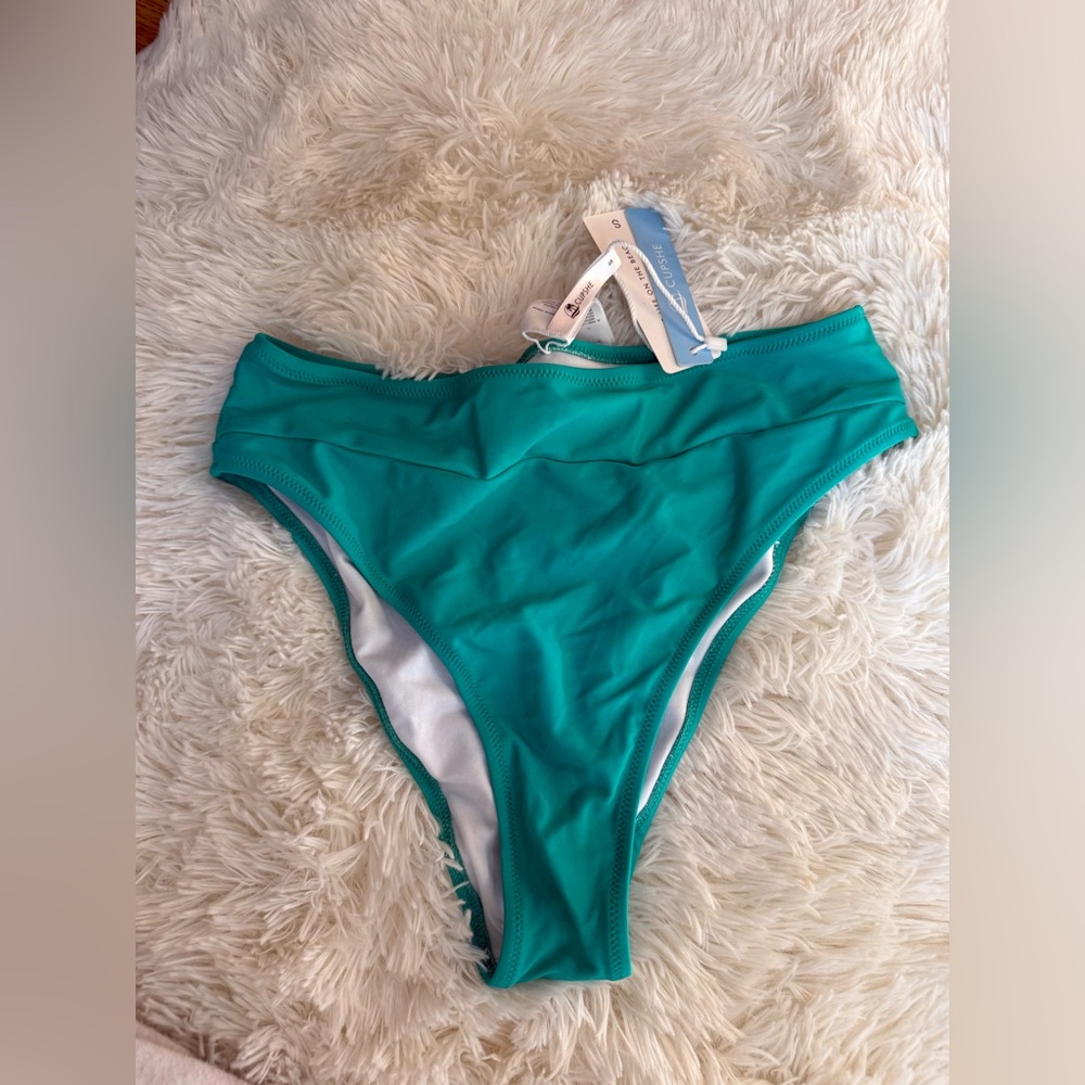 Cupshe Vibrant Teal Bikini Bottom